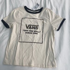 XS vans women’s cheetah print short sleeve t-shirt